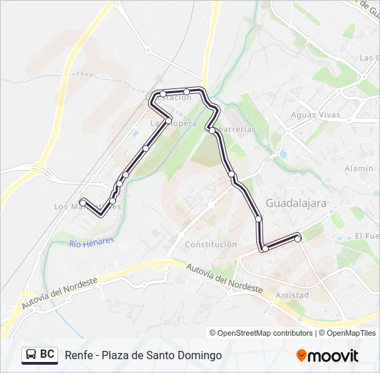 BC Bus Line Map