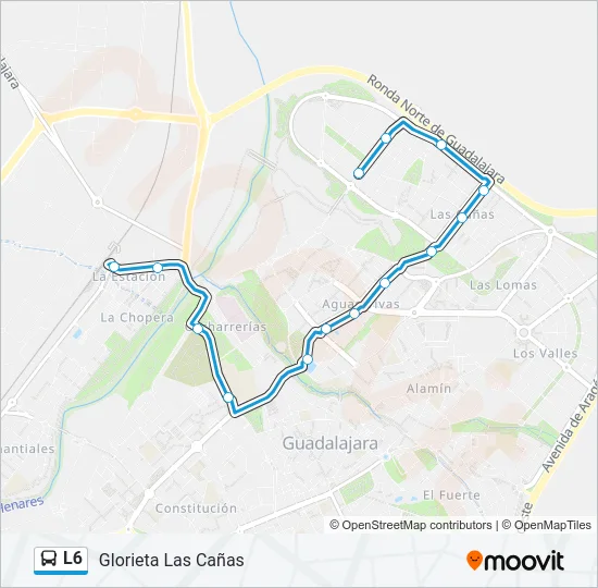 L6 Bus Line Map