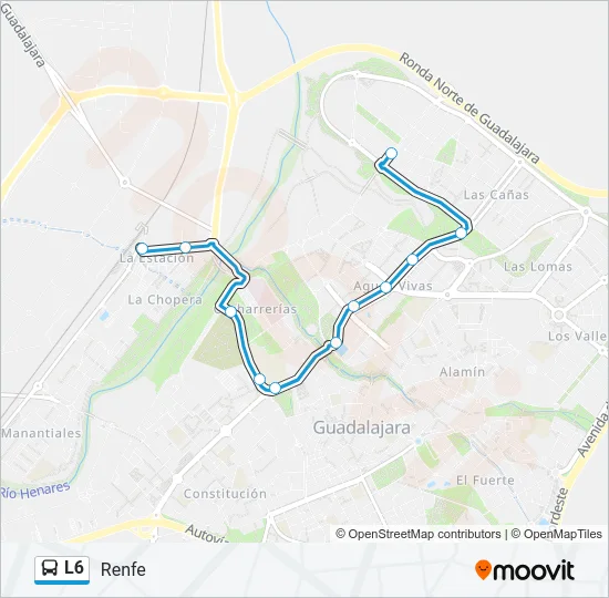 L6 Bus Line Map