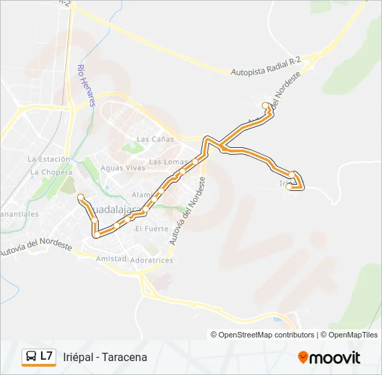 L7 Bus Line Map