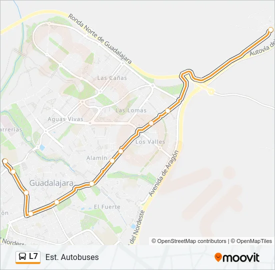 L7 Bus Line Map