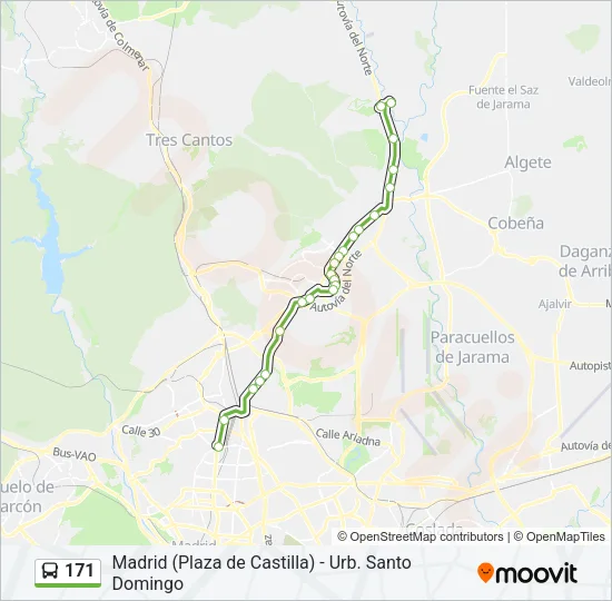 171 Bus Line Map