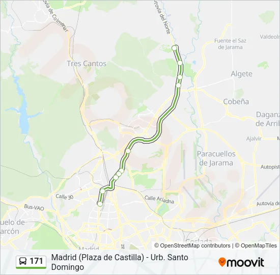 171 Bus Line Map