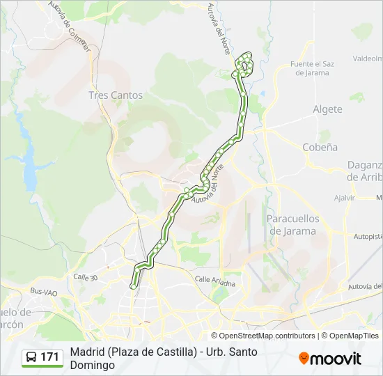 171 Bus Line Map