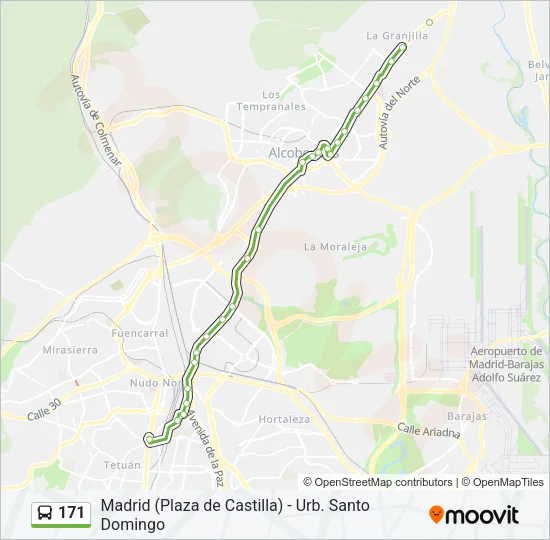 171 Bus Line Map