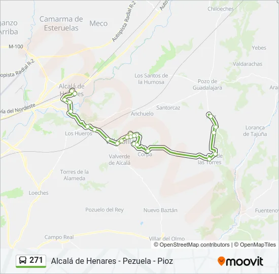 271 Bus Line Map