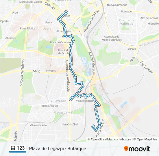 123 Bus Line Map