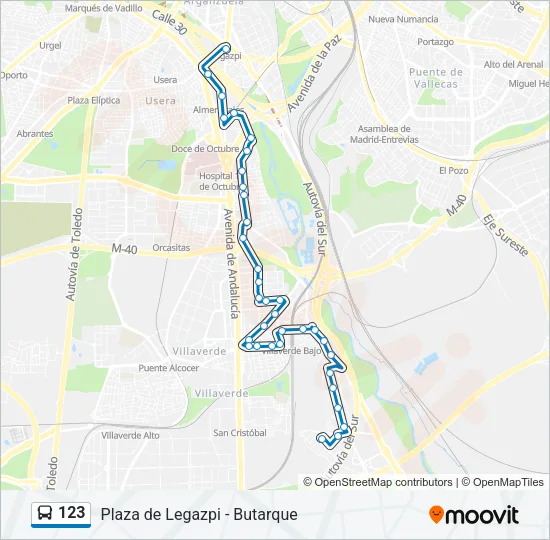 123 Bus Line Map