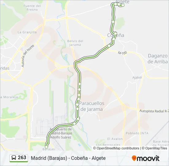 263 Bus Line Map