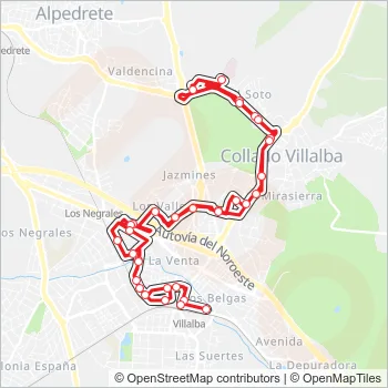 3 Bus Line Map