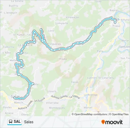 SAL Bus Line Map