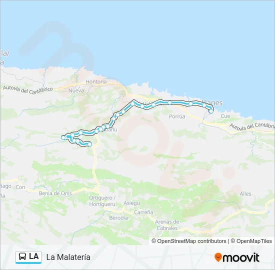 LA Bus Line Map