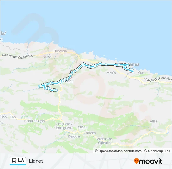 LA Bus Line Map