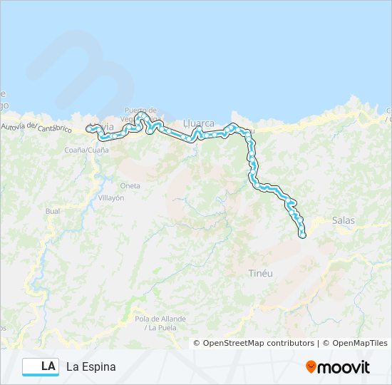 Mapa de LA de autobús