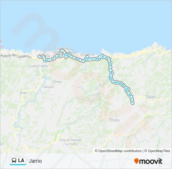 LA Bus Line Map
