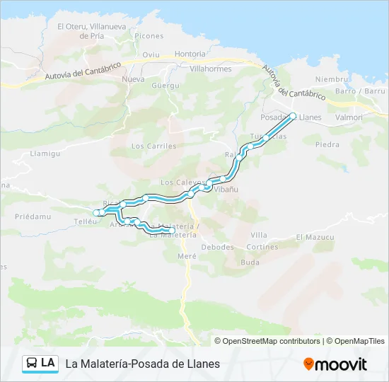 LA Bus Line Map