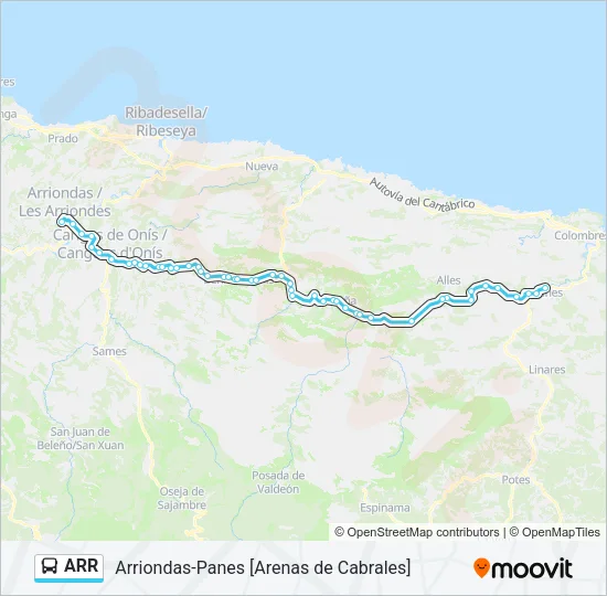 ARR Bus Line Map
