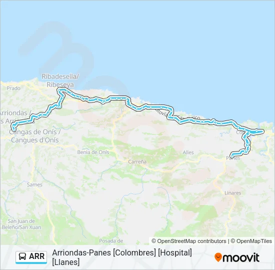 ARR Bus Line Map