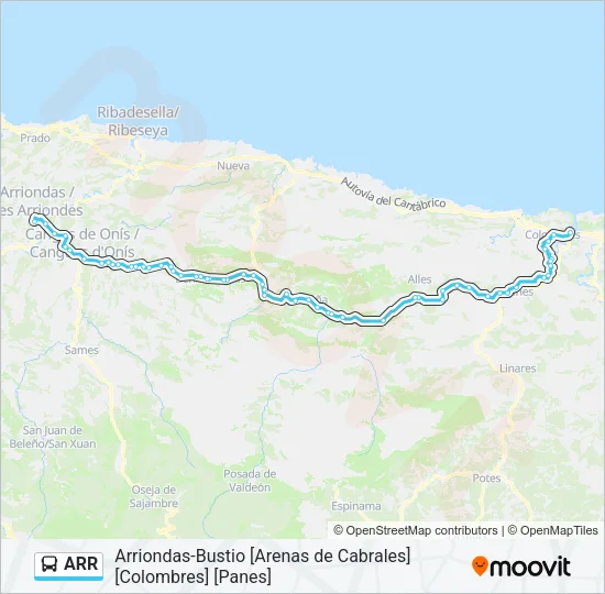 ARR Bus Line Map