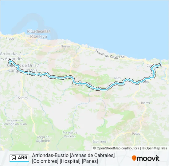 ARR Bus Line Map