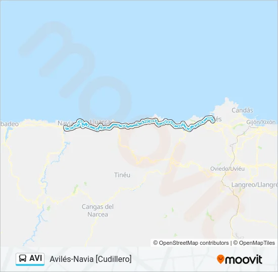AVI Bus Line Map