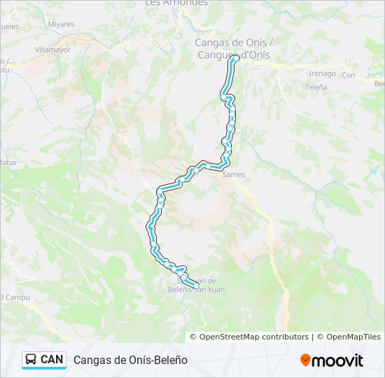 Mapa de CAN de autobús