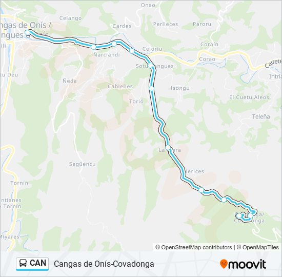 Mapa de CAN de autobús