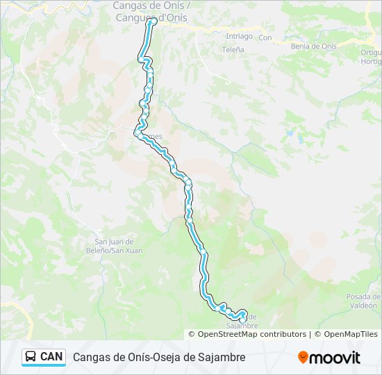 Mapa de CAN de autobús