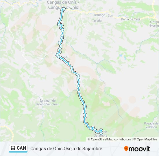 Mapa de CAN de autobús