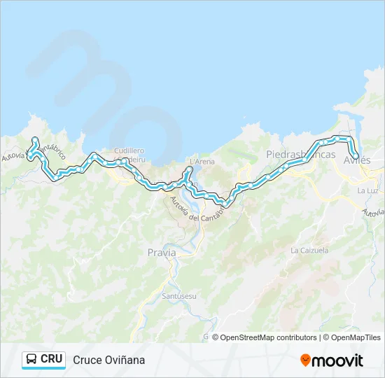 CRU Bus Line Map