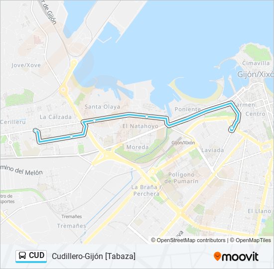 CUD bus Line Map