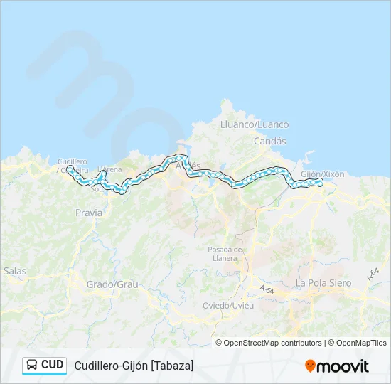 CUD Bus Line Map