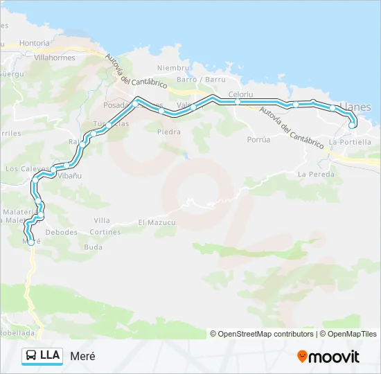 LLA Bus Line Map