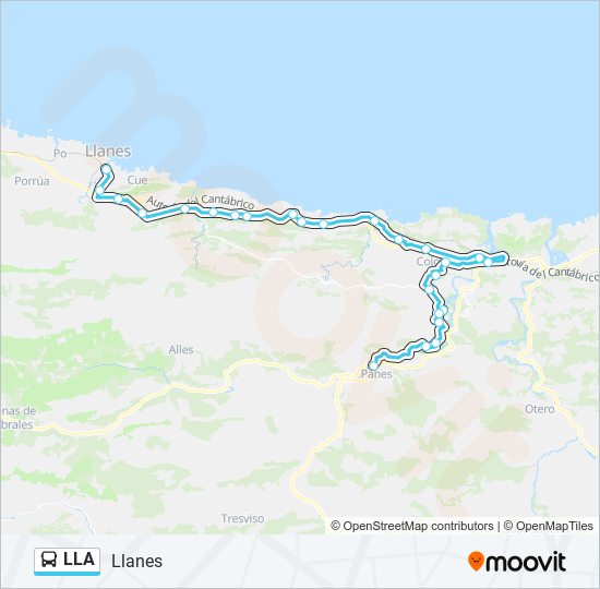 LLA bus Line Map