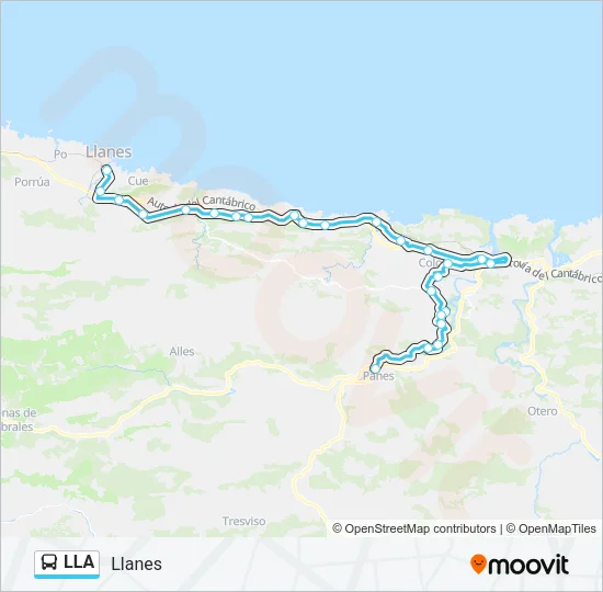 LLA Bus Line Map