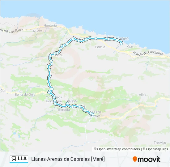 LLA Bus Line Map