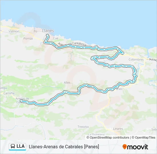 LLA Bus Line Map