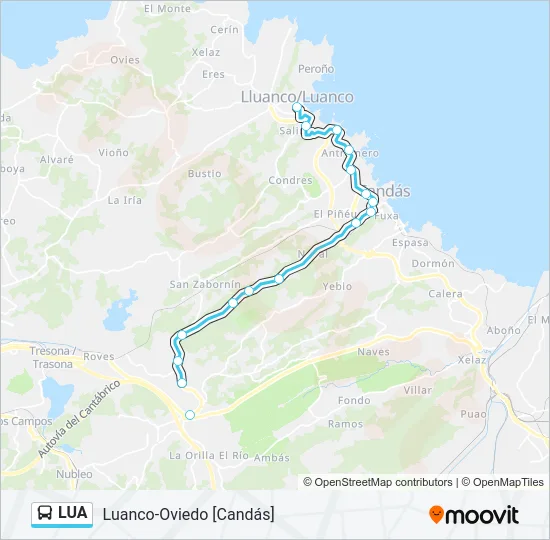 LUA Bus Line Map