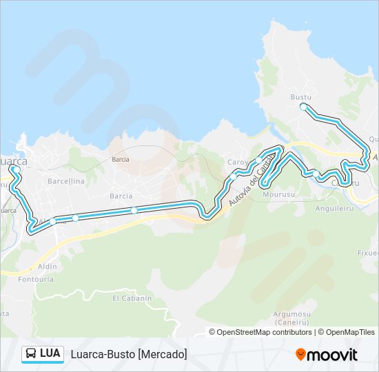 LUA Bus Line Map
