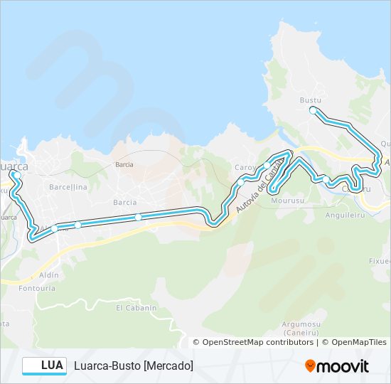 LUA bus Line Map