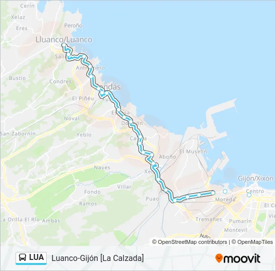 LUA Bus Line Map