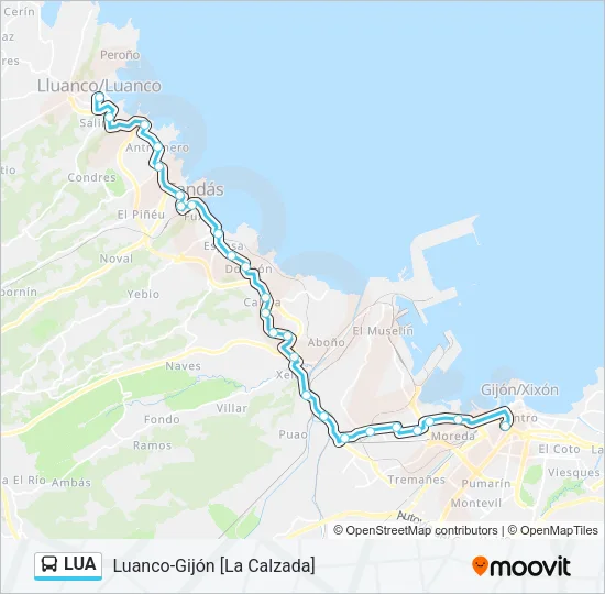 LUA Bus Line Map