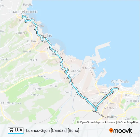 LUA Bus Line Map