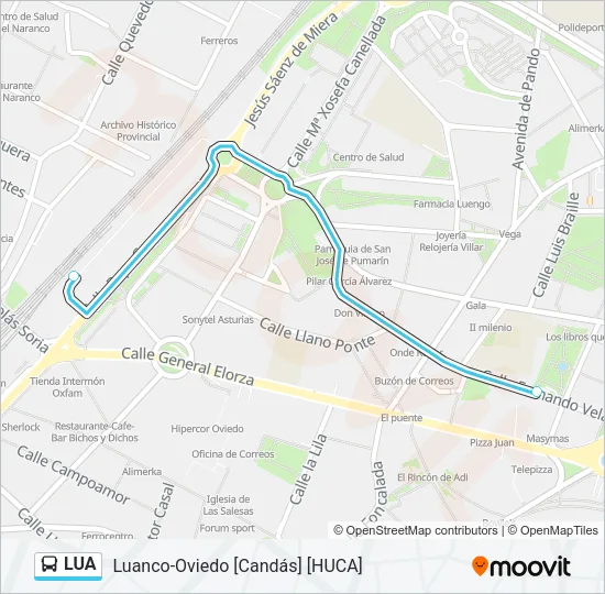 LUA Bus Line Map