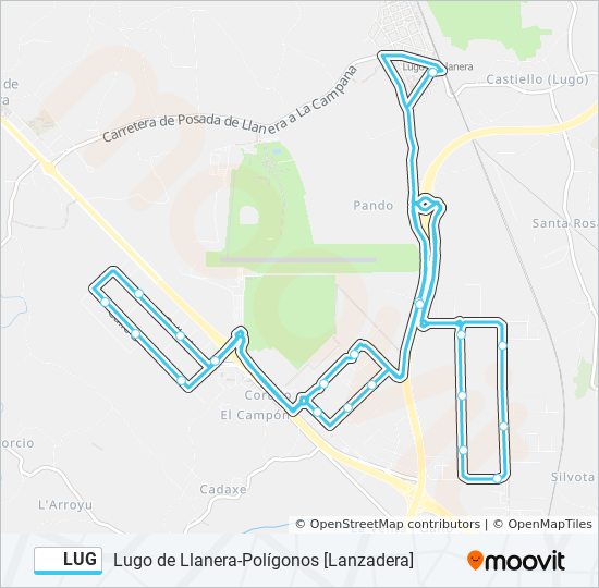 LUG bus Line Map