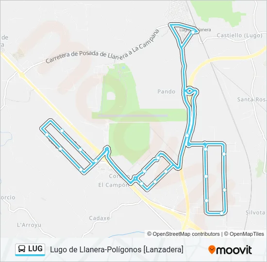 LUG Bus Line Map