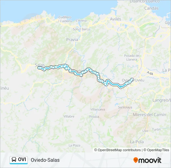 OVI Bus Line Map