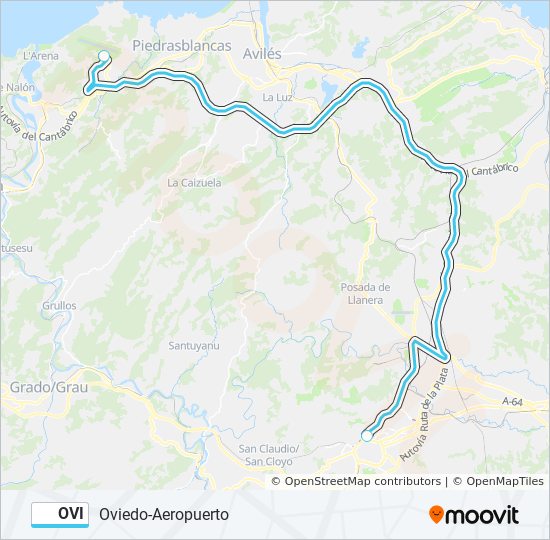 OVI bus Mapa de línia