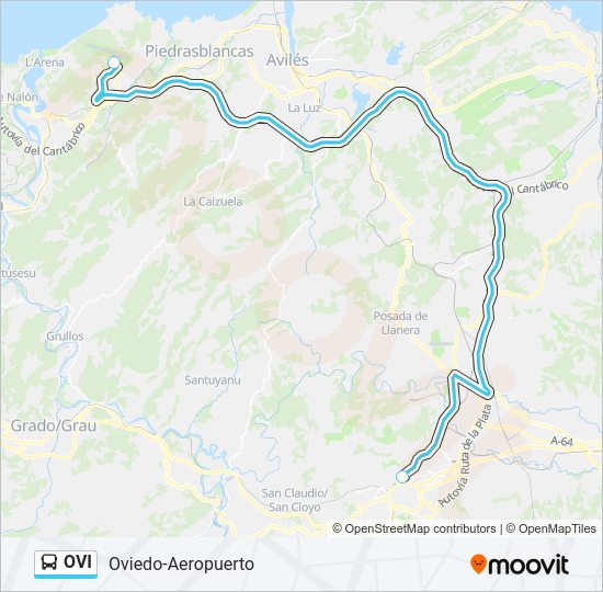 Mapa de OVI de autobús