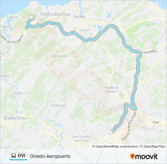 OVI Bus Line Map